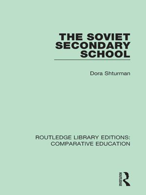 cover image of The Soviet Secondary School